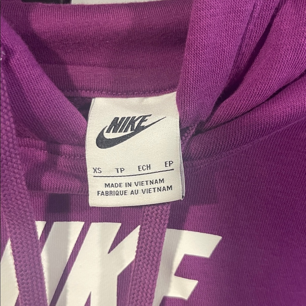 Nike‎ Purple Hoodie Size XS Extra Small - Picture 3 of 6